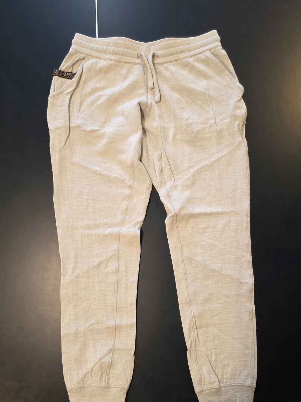 Paka Neutral Beige Drawstring Joggers - Casual Sweatpants